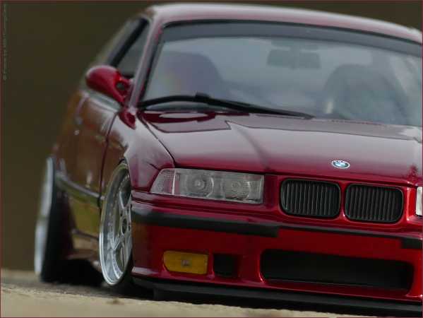 1:18 BMW E36 M3 PANDEM WIDEBODY / ALPINA WITHE mit BBS RS = OVP - Kopie